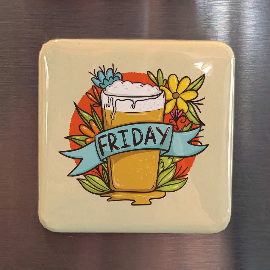 Beer Friday Fridge Magnet - PhiloPerse