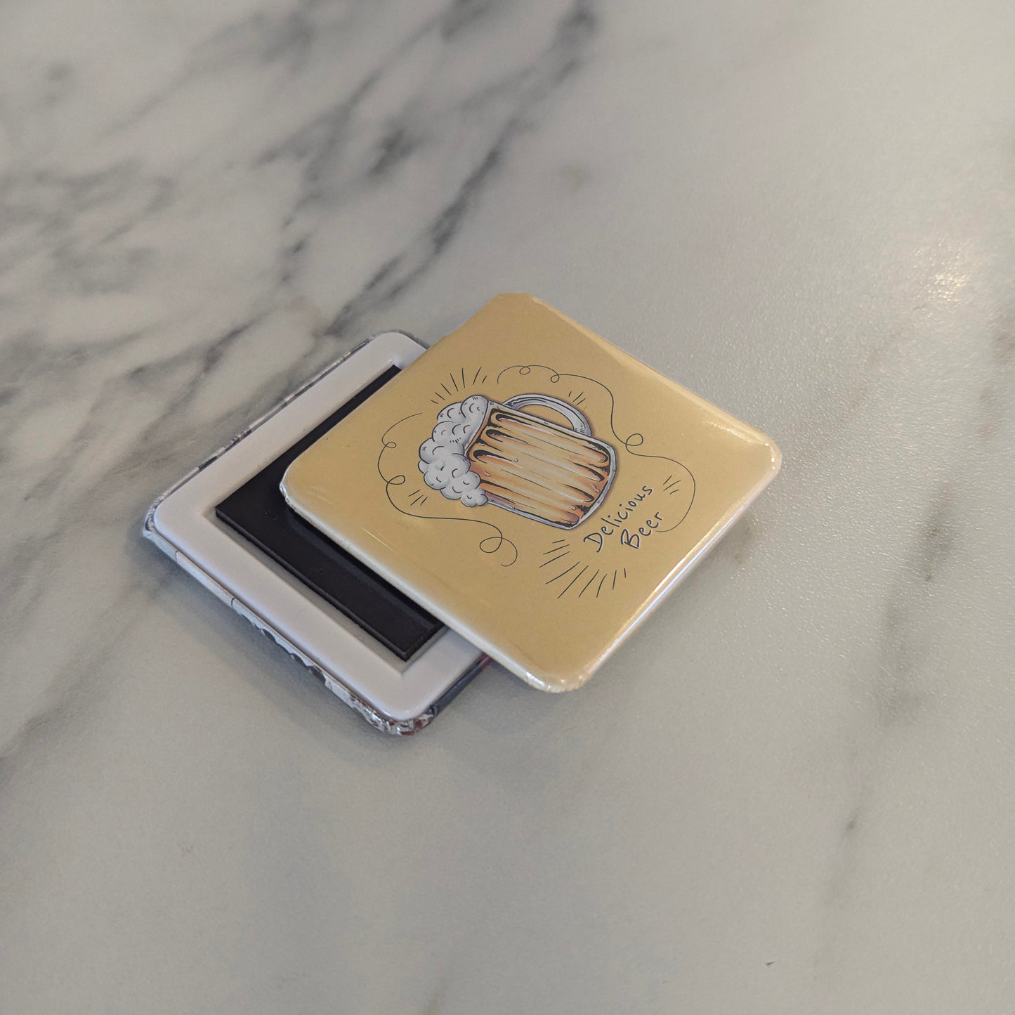 Delicious Beer Fridge Magnet - PhiloPerse