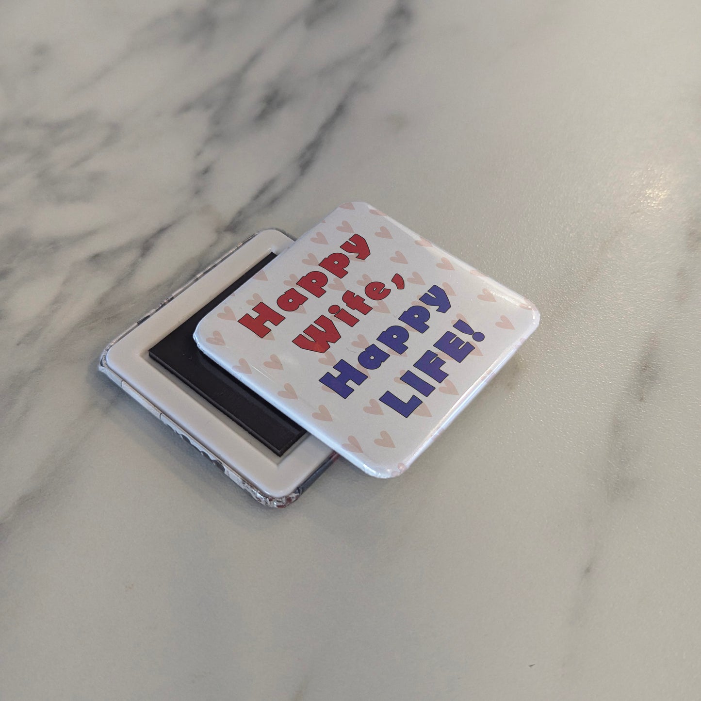 Happy Wife Happy Life Fridge Magnet - PhiloPerse