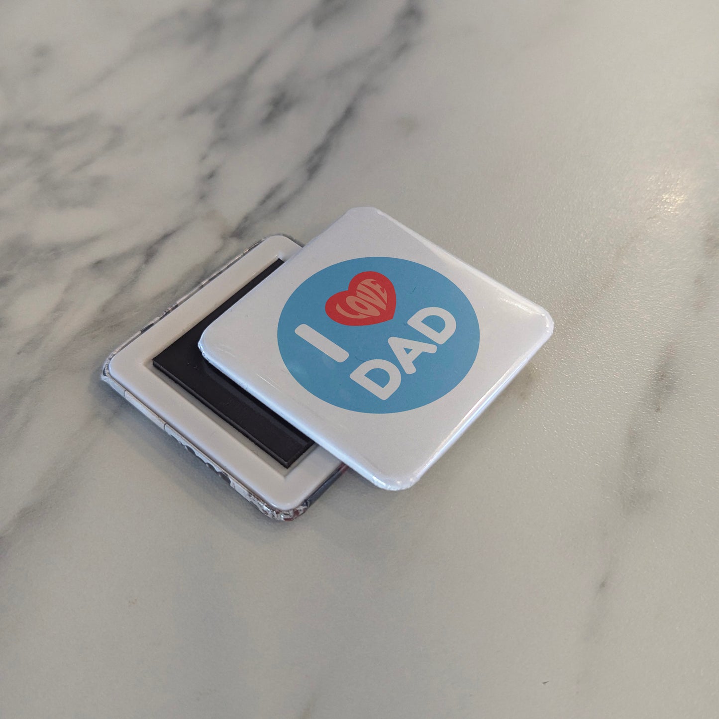 I Love Dad Tag Fridge Magnet - PhiloPerse