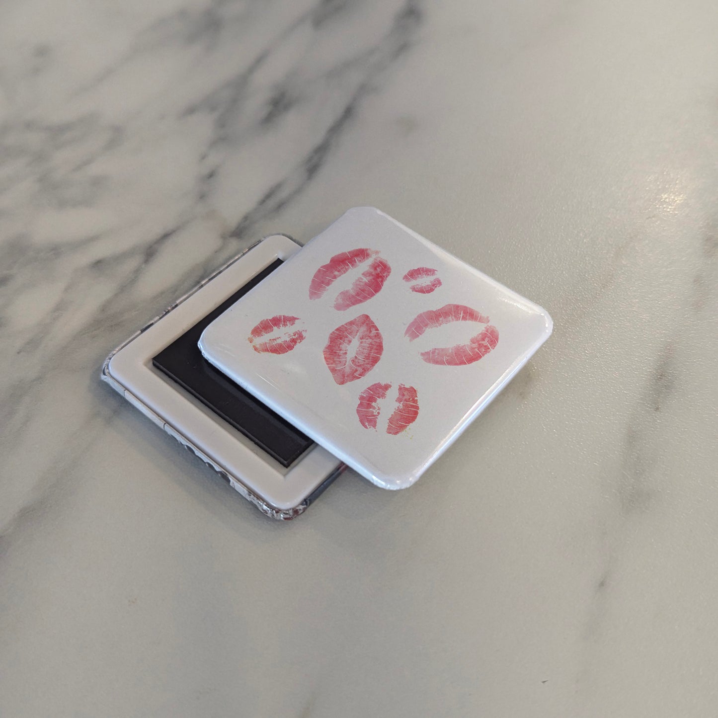 Lipstick Kisses Fridge Magnet - PhiloPerse