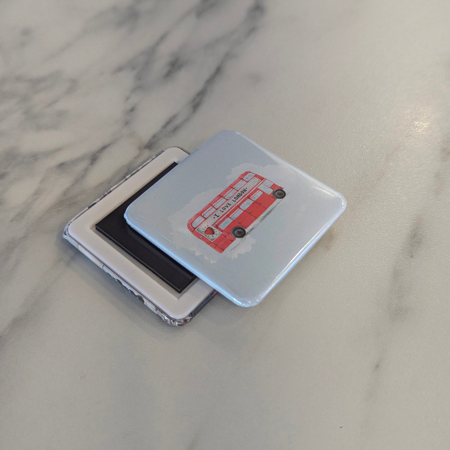 London Bus Fridge Magnet - PhiloPerse