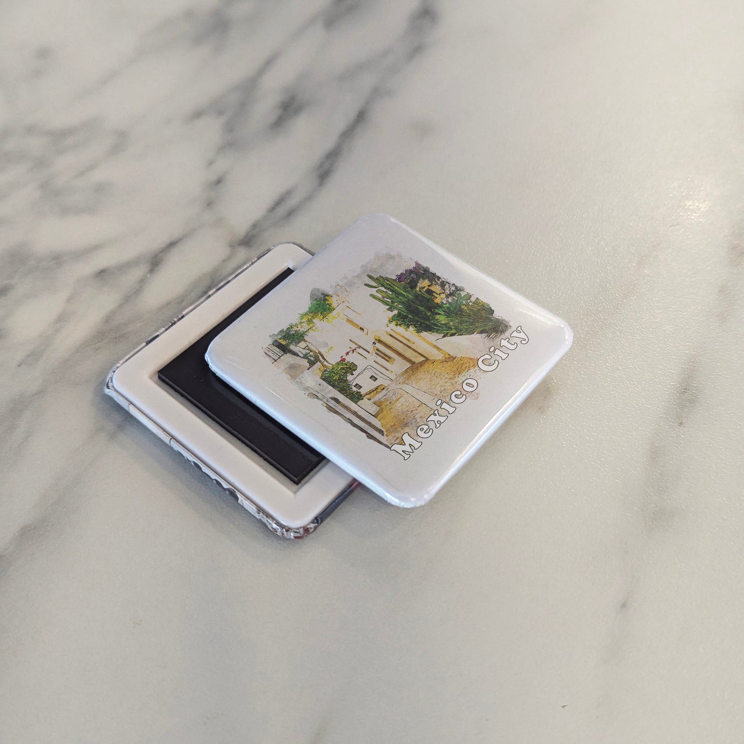 Mexico City Watercolor Fridge Magnet - PhiloPerse