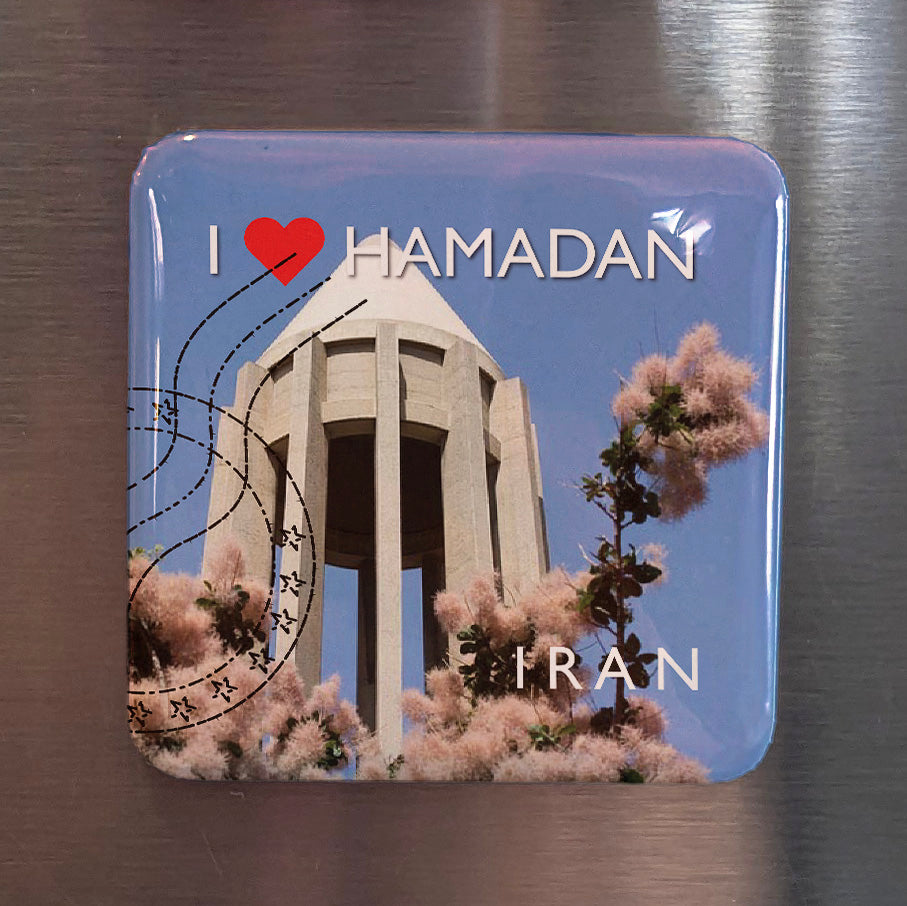 Imán para nevera "Me encanta Hamedan"