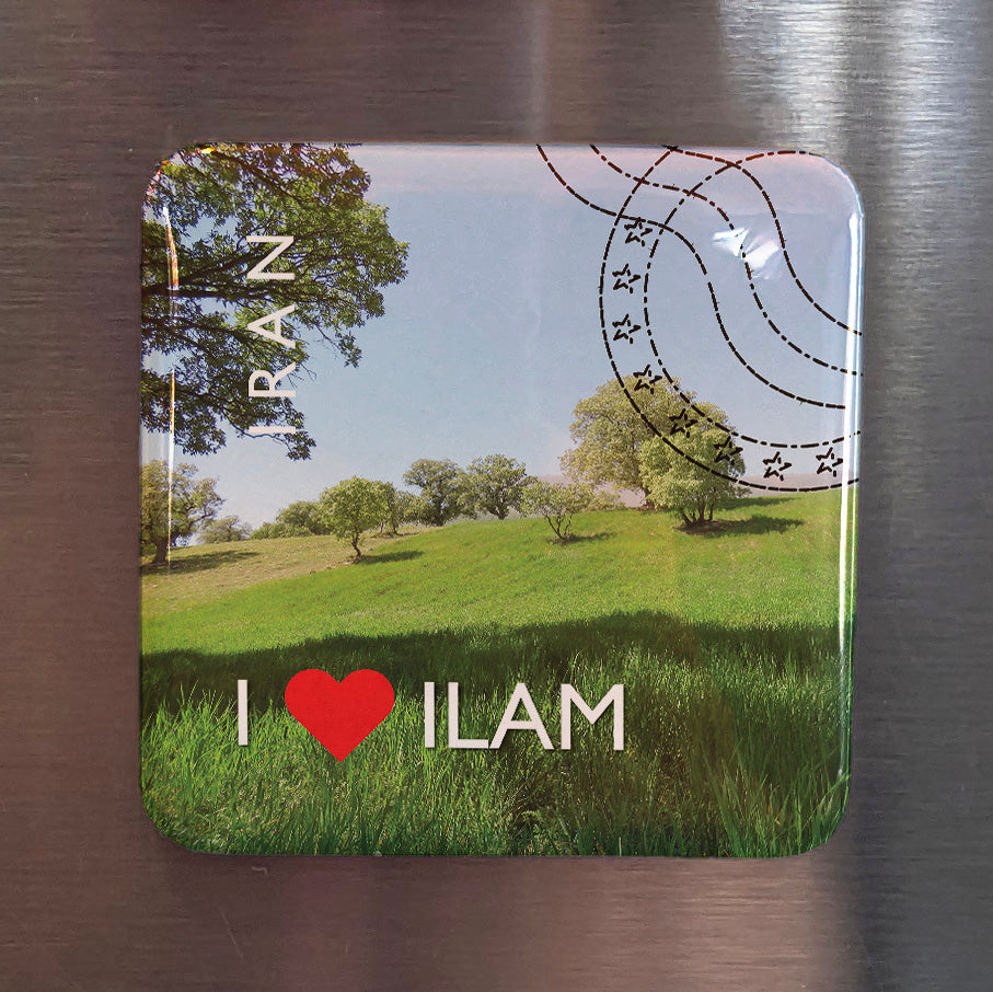 Imán para nevera "Amo a Ilam"