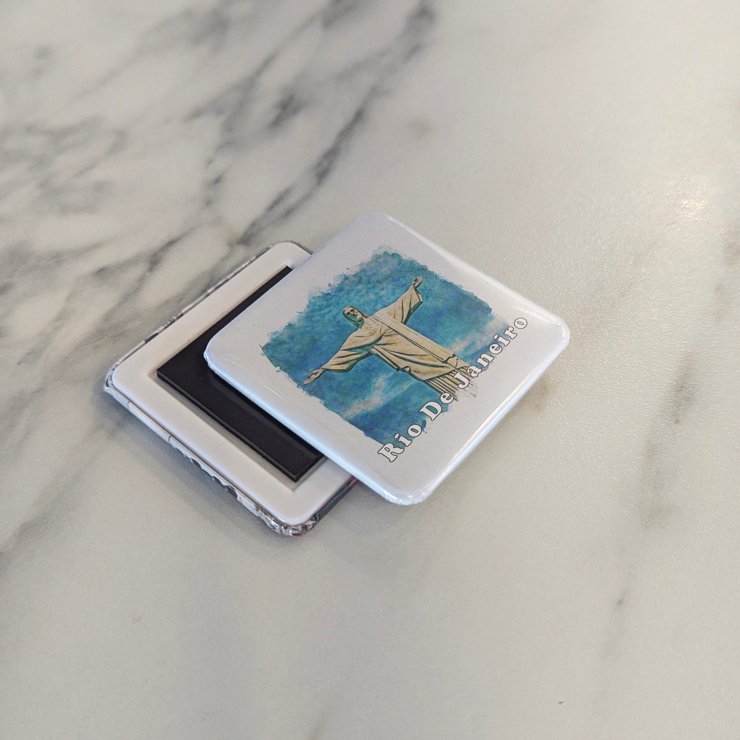 Rio De Janeiro Watercolor Fridge Magnet - PhiloPerse