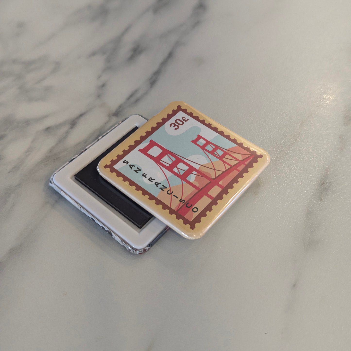 San Francisco Postage Fridge Magnet - PhiloPerse
