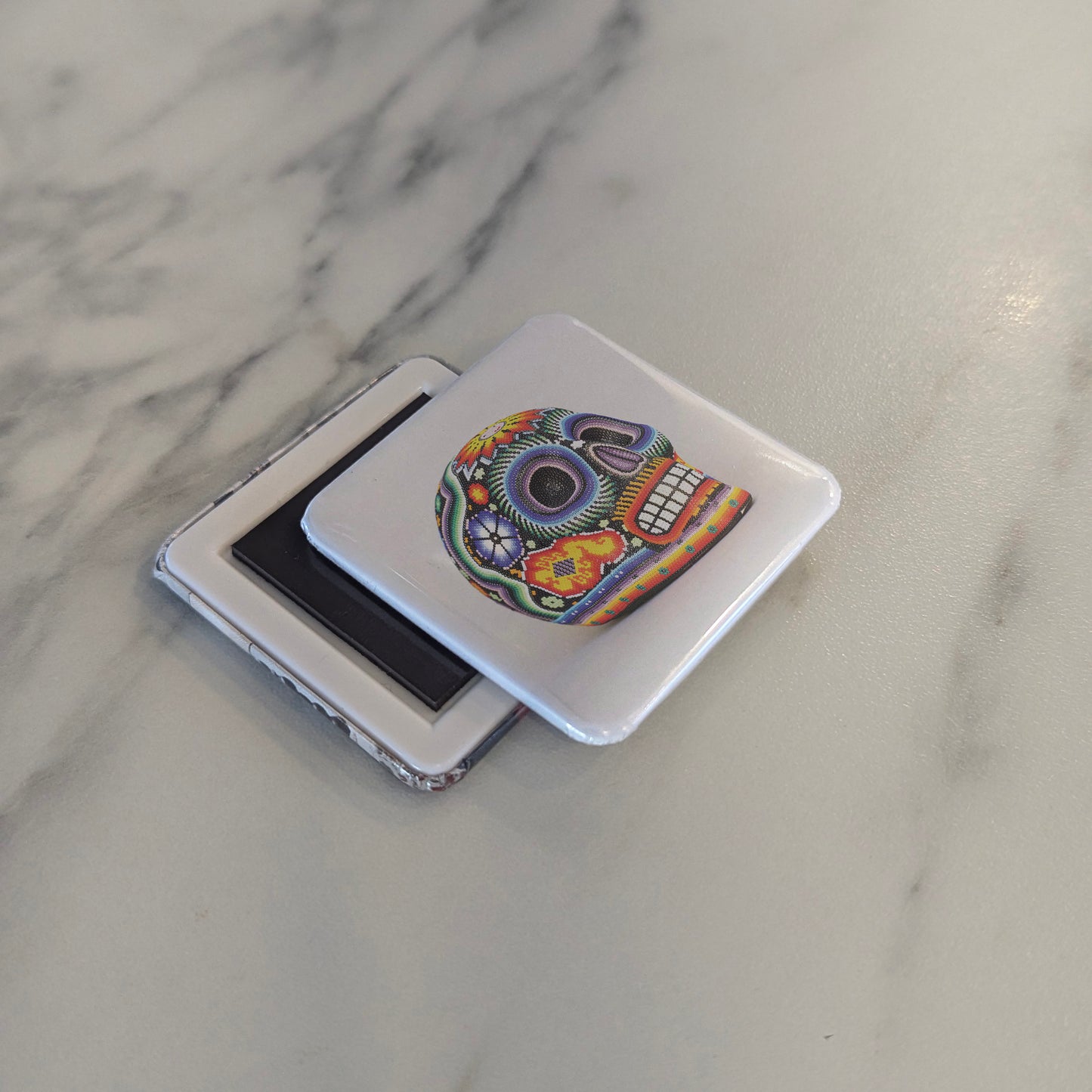 Mexican Sugar Skull Art Fridge Magnet - PhiloPerse