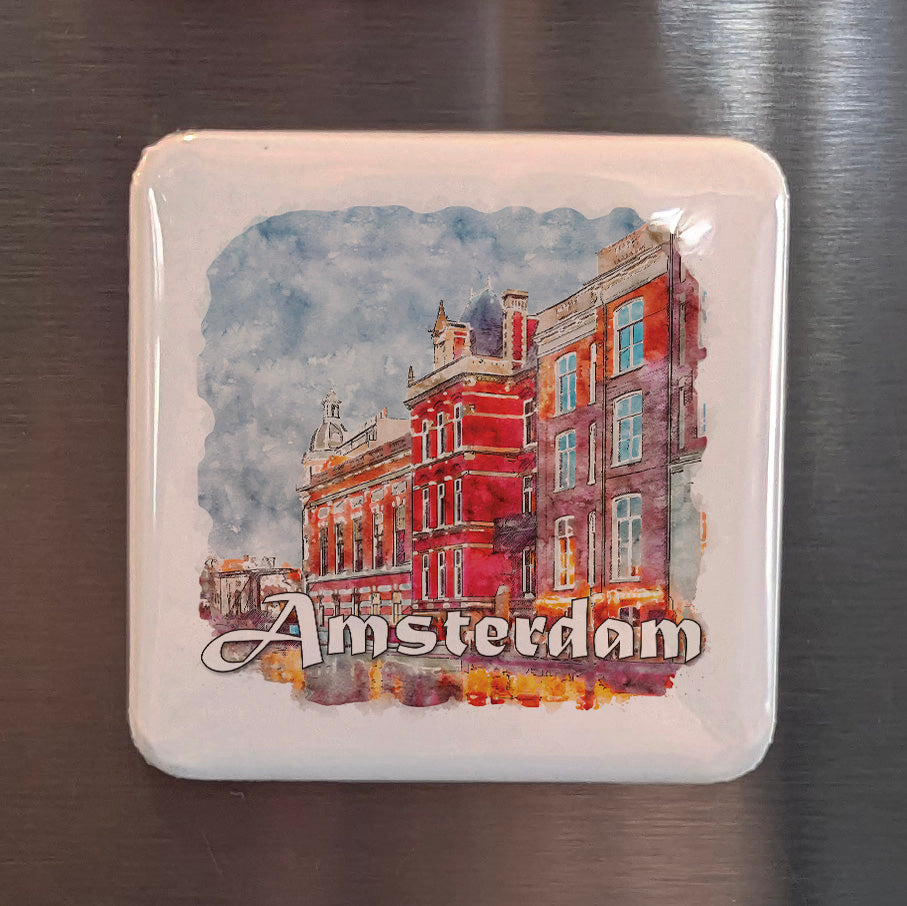Amsterdam The Netherlands Fridge Magnet - PhiloPerse