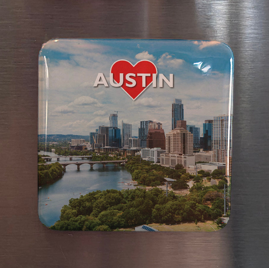 Austin View Fridge Magnet - PhiloPerse
