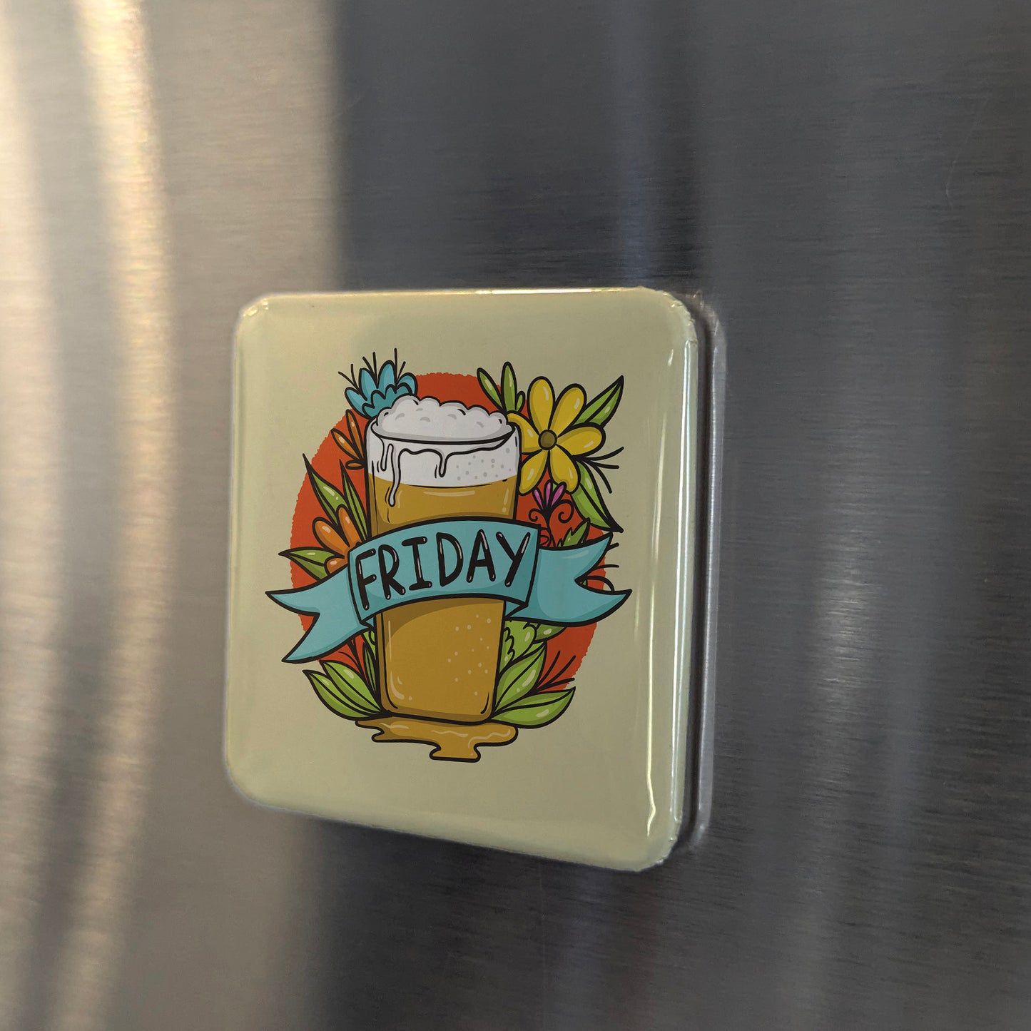 Beer Friday Fridge Magnet - PhiloPerse