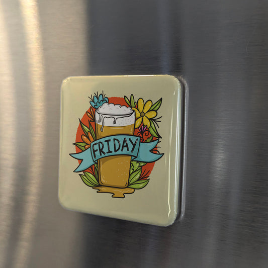 Beer Friday Fridge Magnet - PhiloPerse
