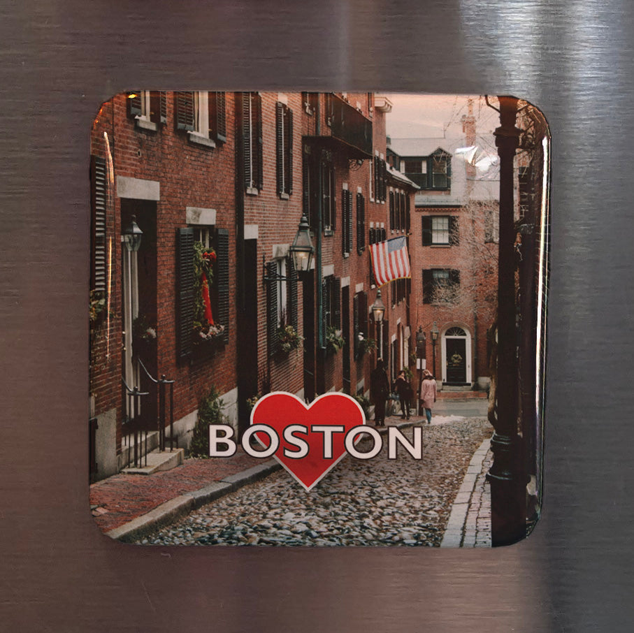Boston Street Fridge Magnet - PhiloPerse