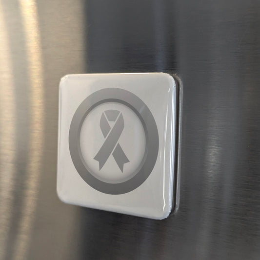 Brain Cancer Awareness Fridge Magnet - PhiloPerse
