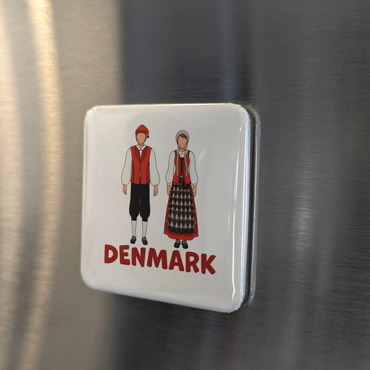 Denmark Folk Costumes Fridge Magnet - PhiloPerse