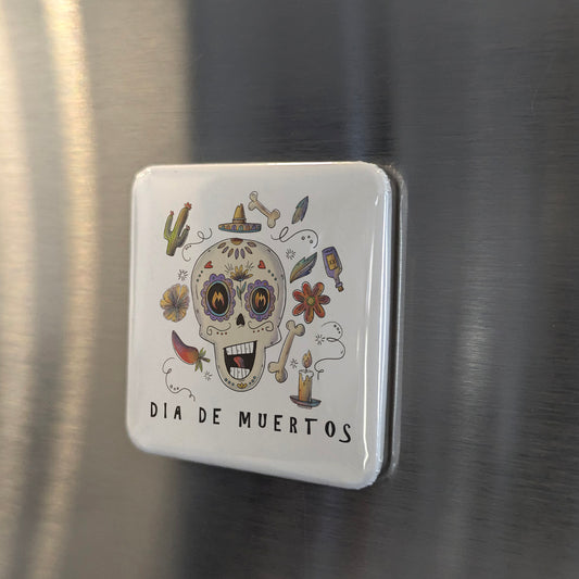 Dia De Muertos en Mexico Fridge Magnet - PhiloPerse