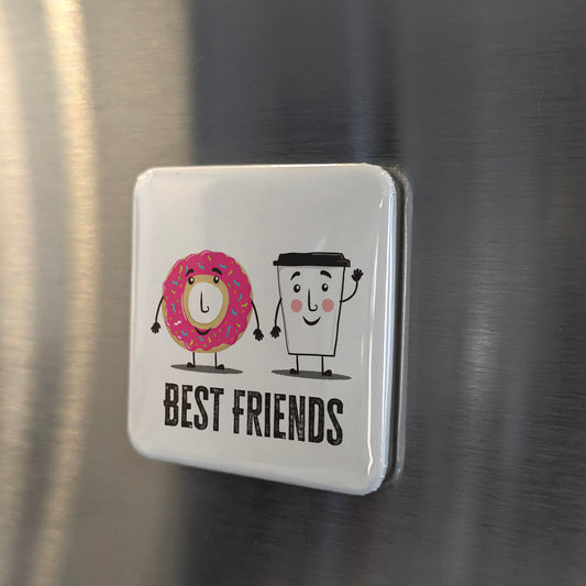 Donut & Coffee Best Friends Fridge Magnet - PhiloPerse