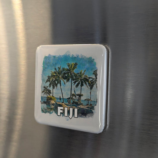 Fiji Watercolor Fridge Magnet - PhiloPerse
