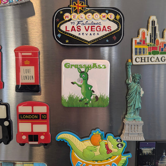 Grassy Ass-Gracias Fridge Magnet - PhiloPerse