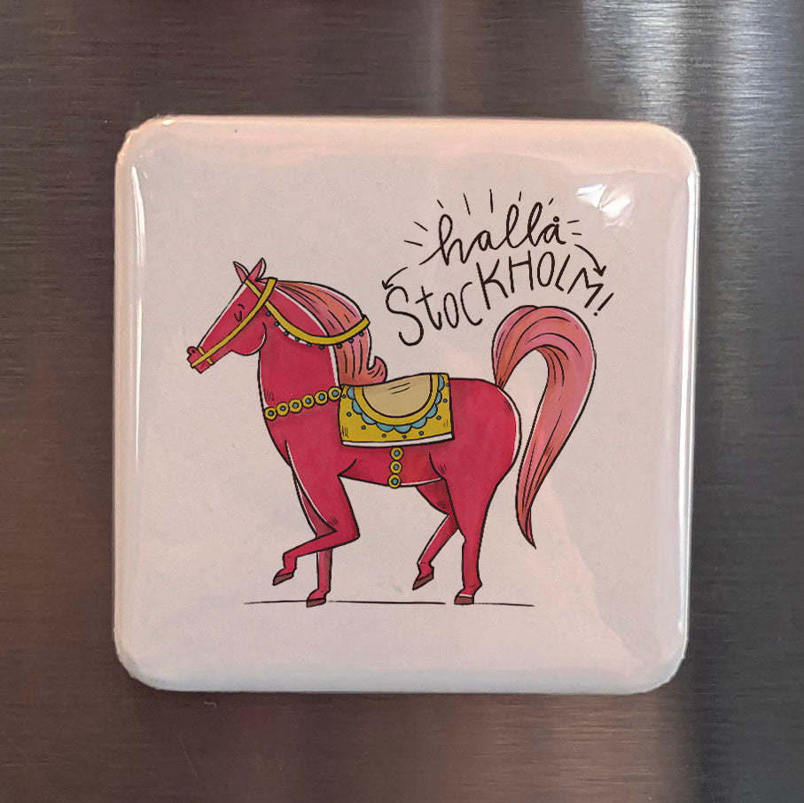 Hallå Stockholm Fridge Magnet - PhiloPerse