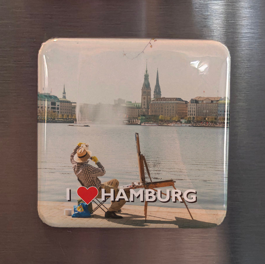 I Love Hamburg Fridge Magnet - PhiloPerse