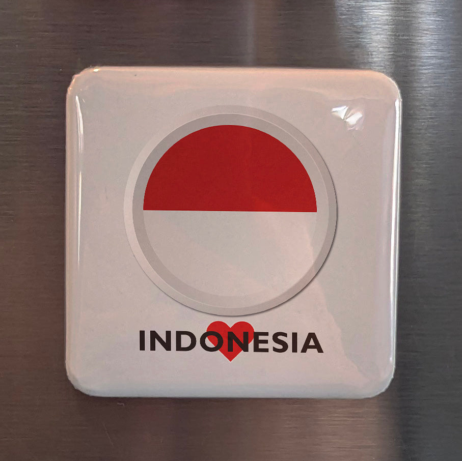 I Love Indonesia Fridge Magnet - PhiloPerse