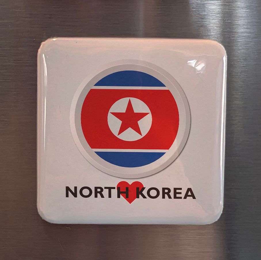 I Love North Korea Fridge Magnet - PhiloPerse