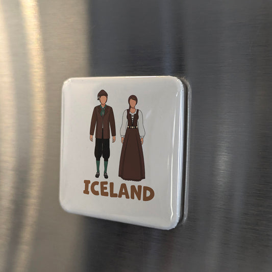 Iceland Folk Costumes Fridge Magnet - PhiloPerse