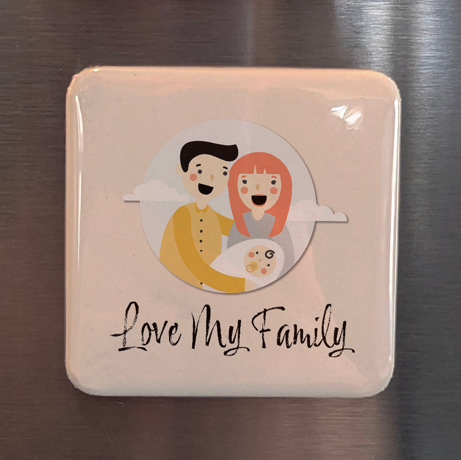 Love my Family V.1 Fridge Magnet - PhiloPerse