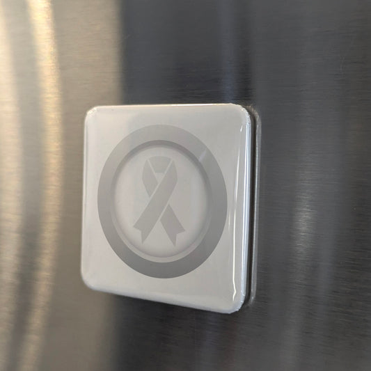 Lung Cancer Awareness Fridge Magnet - PhiloPerse