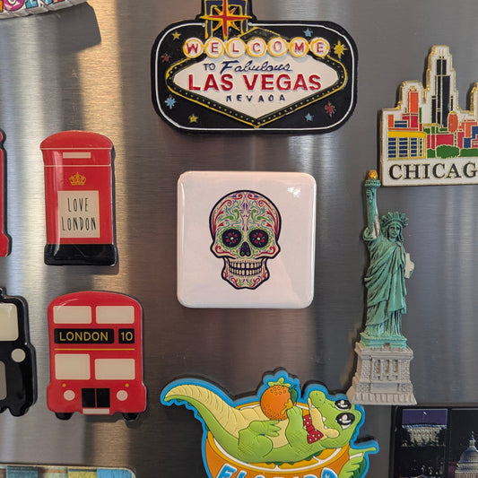 Mexican Sugar Skull Fridge Magnet - PhiloPerse