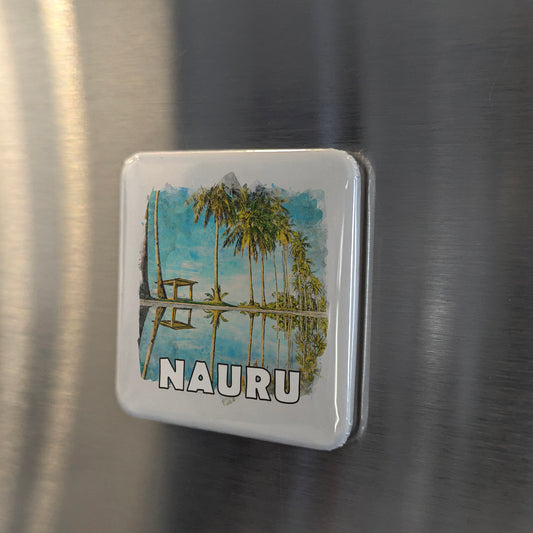 Nauru Watercolor Fridge Magnet - PhiloPerse
