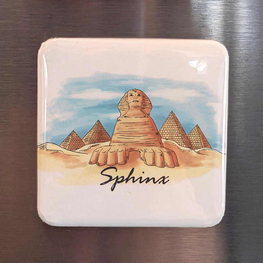 Sphinx in Egypt Fridge Magnet - PhiloPerse