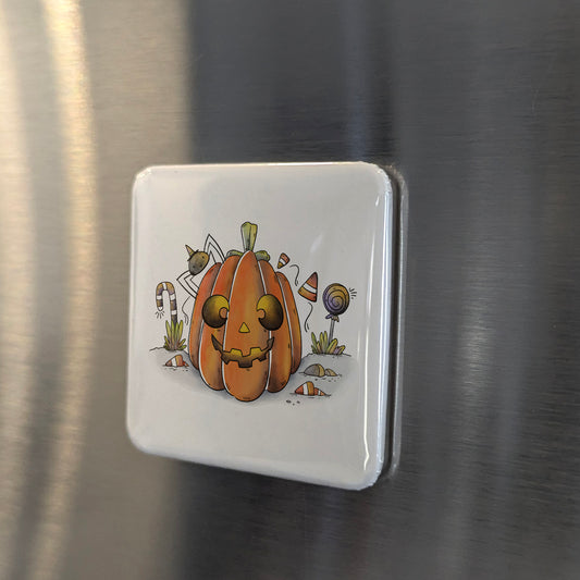 Spooky Pumpkin Fridge Magnet - PhiloPerse