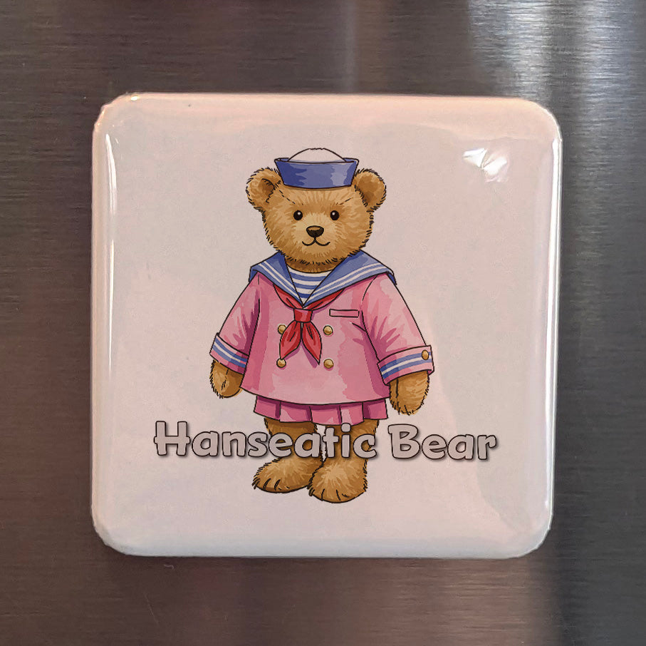 Teddy Bear as Hanseatic Sailor Fridge Magnet - PhiloPerse