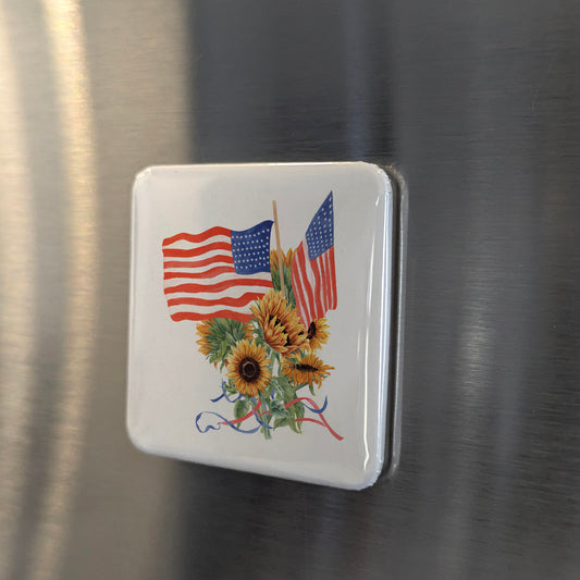 US Flag 4th of July Fridge Magnet - PhiloPerse