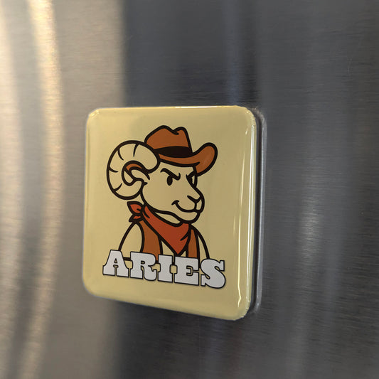 Western Aries Zodiac Fridge Magnet - PhiloPerse