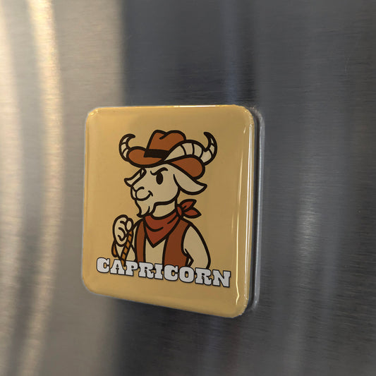 Western Capricorn Zodiac Fridge Magnet - PhiloPerse