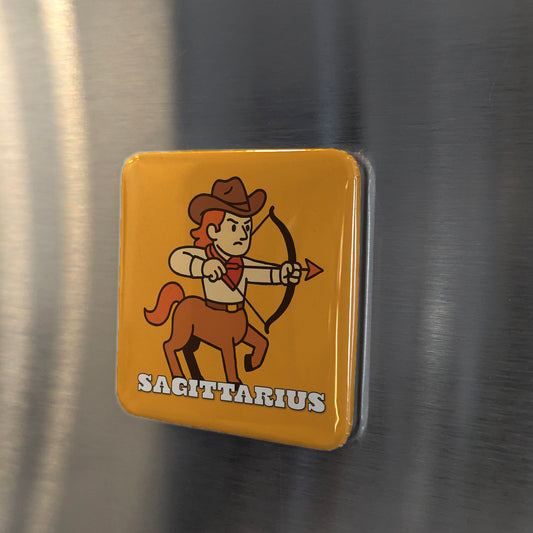 Western Sagittarius Zodiac Fridge Magnet - PhiloPerse