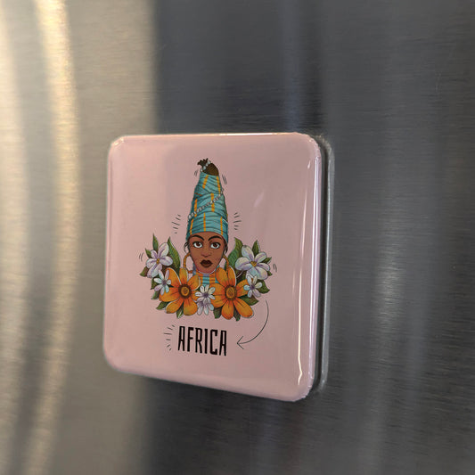 African Woman V1 Fridge Magnet - PhiloPerse