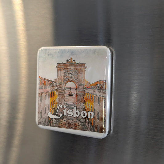 Arco da Rua Augusta in Lisbon Portugal Fridge Magnet - PhiloPerse