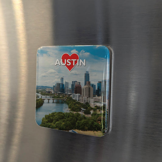 Austin View Fridge Magnet - PhiloPerse