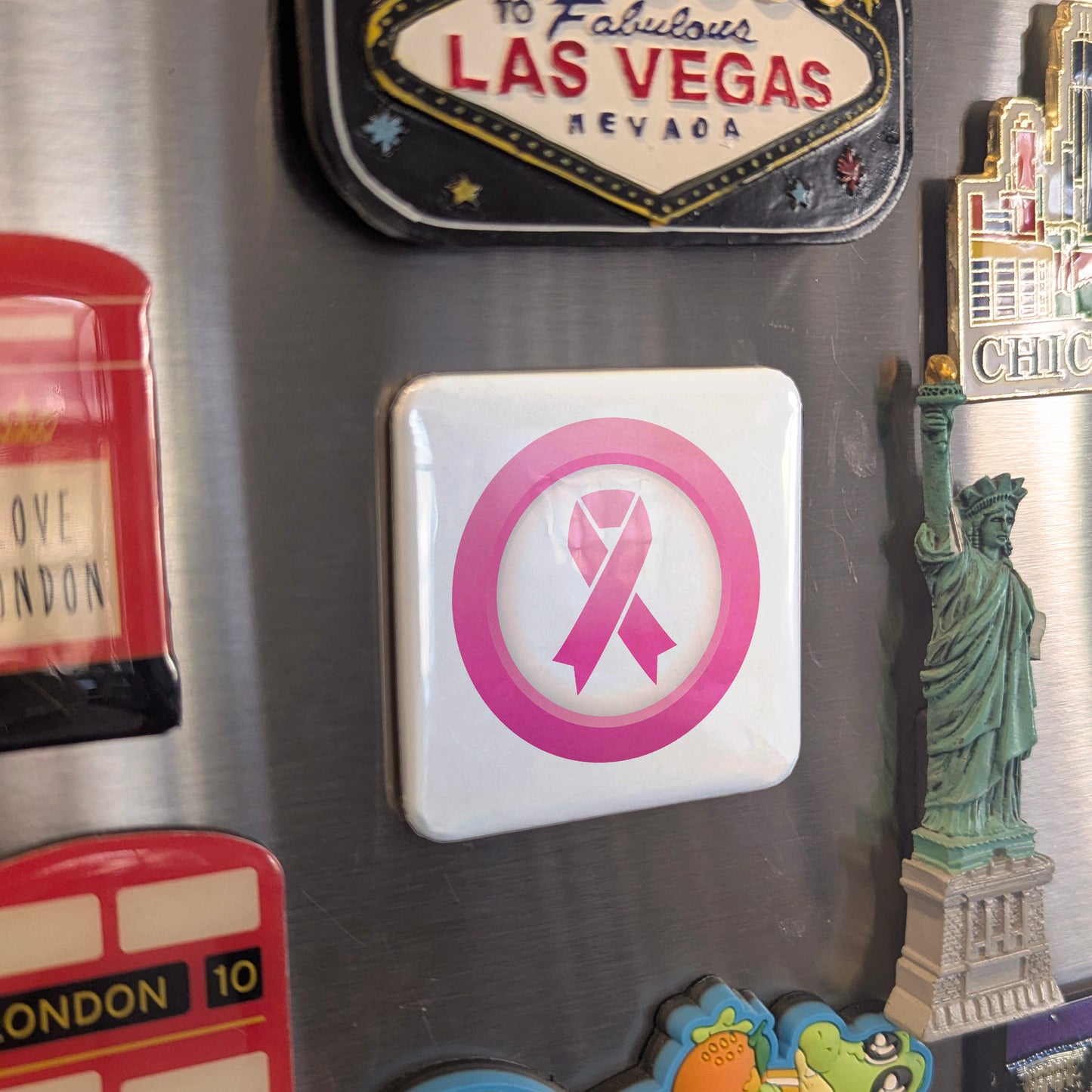 Breast Cancer Awareness V.2 Fridge Magnet - PhiloPerse