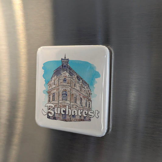 Bucharest Romania Fridge Magnet - PhiloPerse