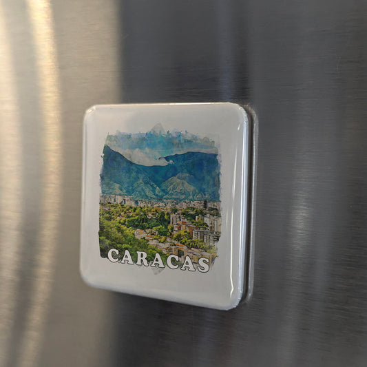 Caracas Venezuela Watercolor Fridge Magnet - PhiloPerse
