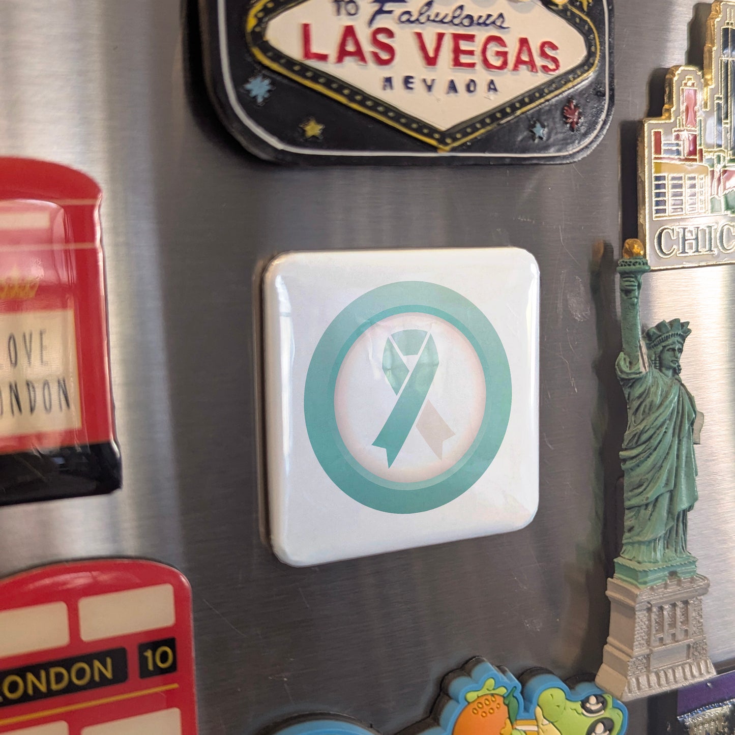 Cervical Cancer Awareness V.2 Fridge Magnet - PhiloPerse