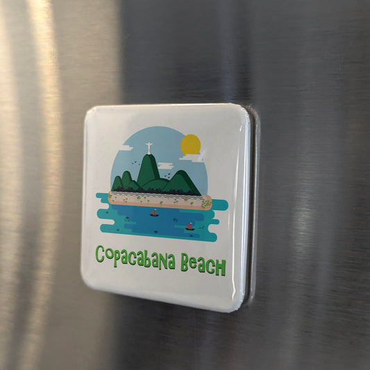 Copacabana Beach Brazil Fridge Magnet - PhiloPerse