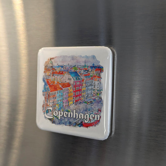 Copenhagen Denmark Fridge Magnet - PhiloPerse
