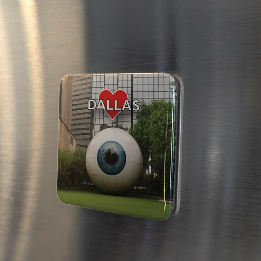 Dallas Eyeball Fridge Magnet - PhiloPerse