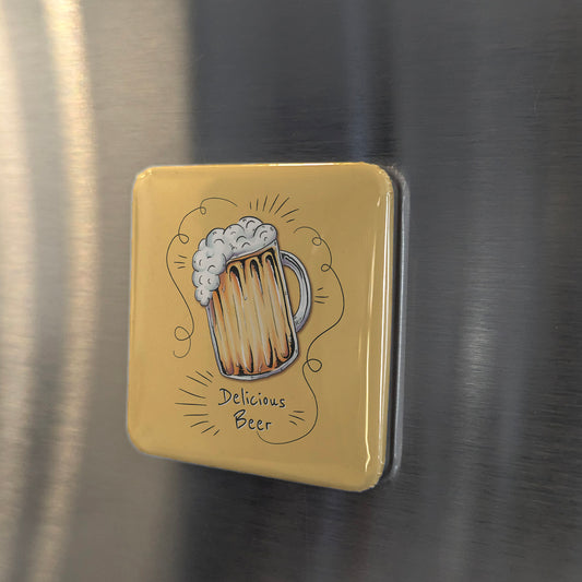 Delicious Beer Fridge Magnet - PhiloPerse
